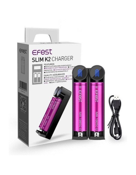 EFEST SLIM K2 CHARGER WITH USB CABLE