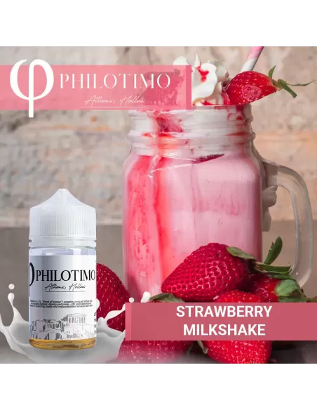 Μιλκσεϊκ Φράουλα - Philotimo Liquids 30 / 60 ml